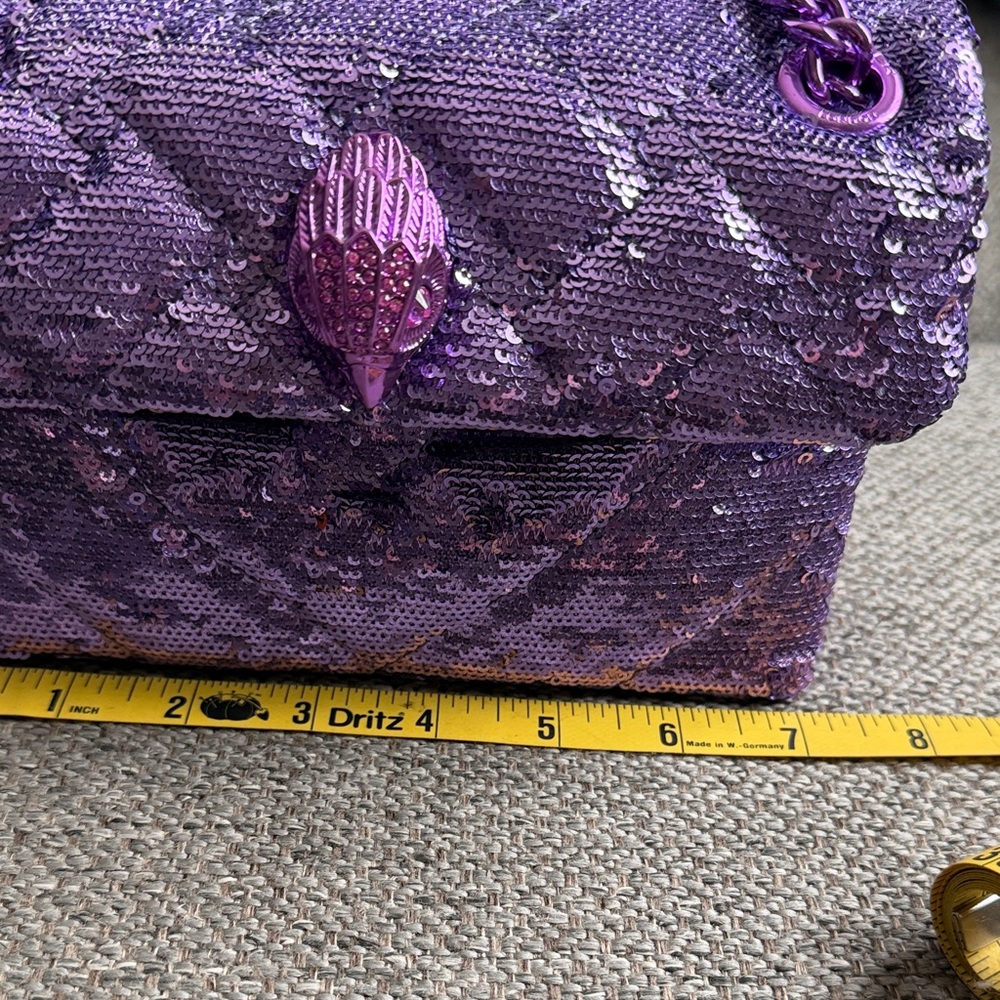 Kurt Geiger rare Purple Sequin mini crossbody bag (rare release in early 2000’s) - Picture 7 of 8